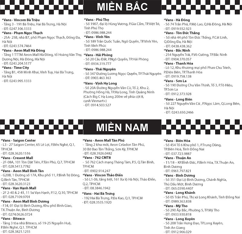 Store vans hà nội hot sale