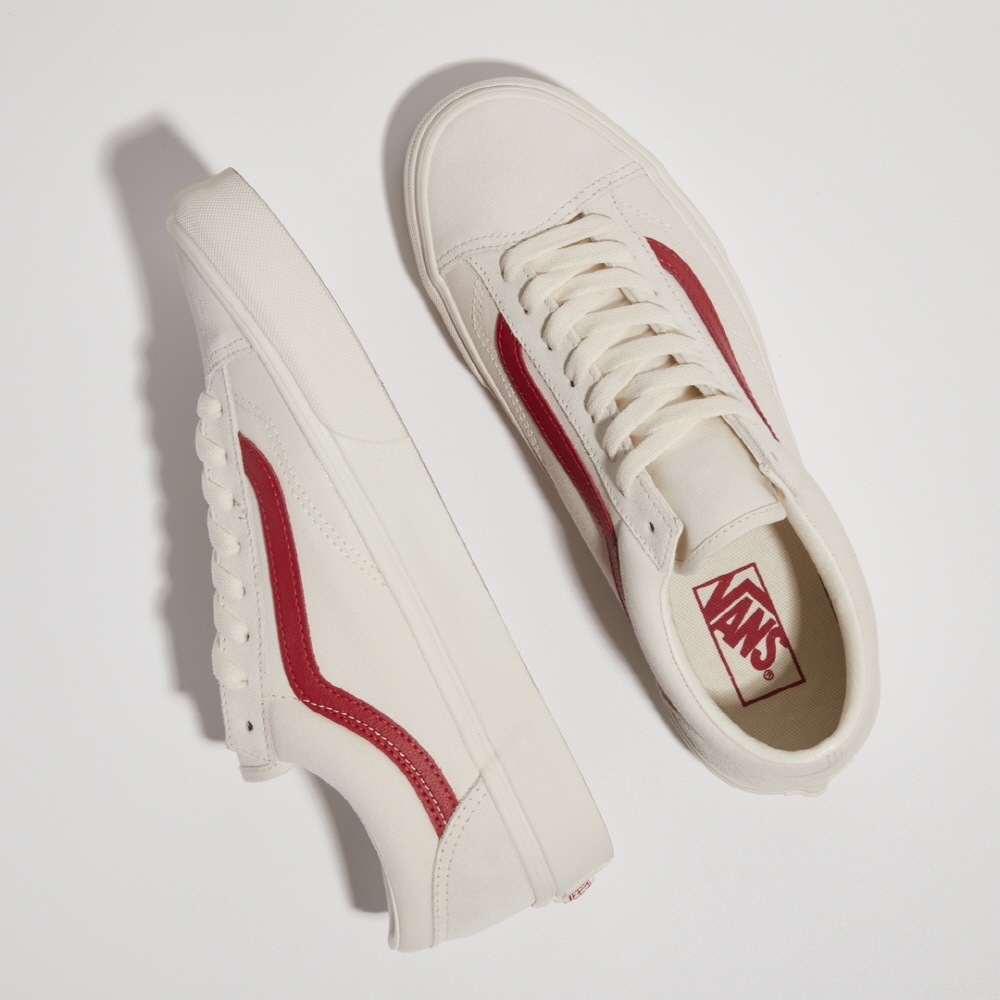 Giày VANS OLD SKOOL STYLE 36 MARSHMALLOW RACING RED