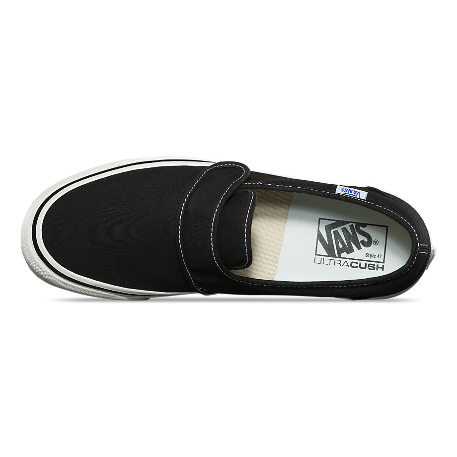 VANS Viá»t Nam - VANS ANAHEIM FACTORY SLIP-ON 47 V DX BLACK VN0A3MVAMR2