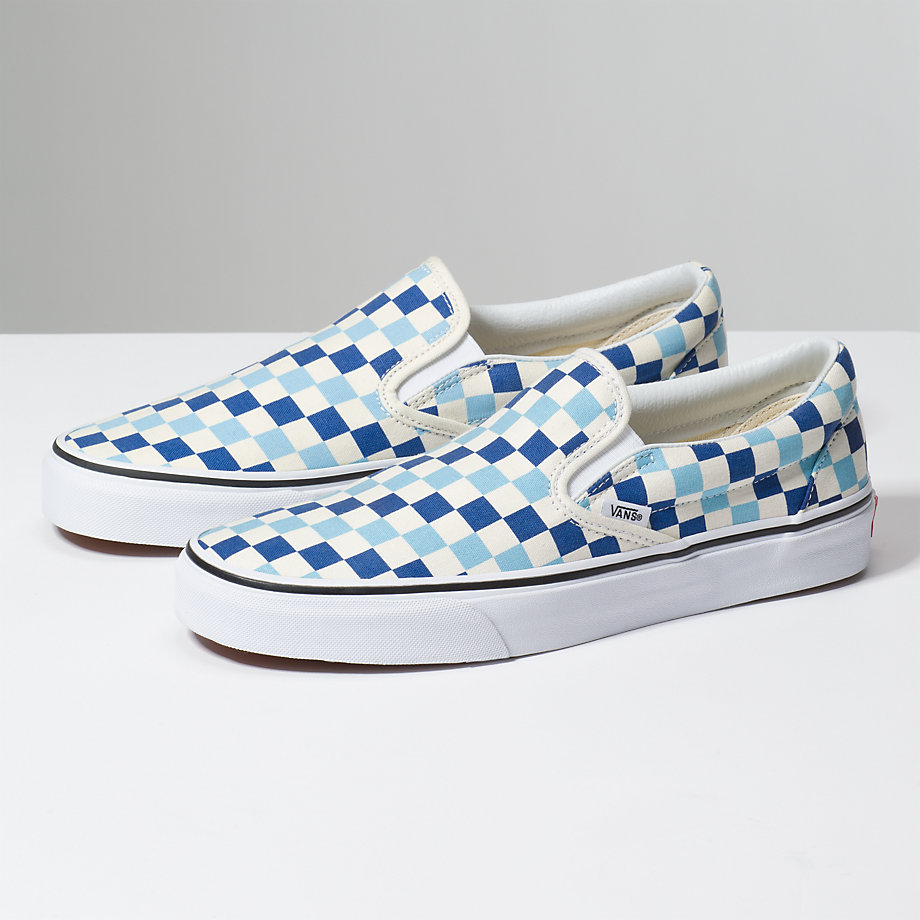 VANS Việt Nam- VANS CHECKERBOARD SLIP-ON TOPAZ BLUE VN0A38F7QCM