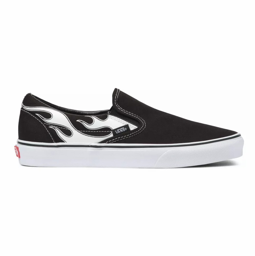 VANS FLAME CLASSIC SLIP-ON BLACK WHITE - Main Image