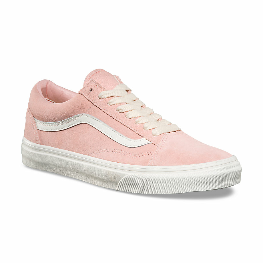 vans herringbone lace pink