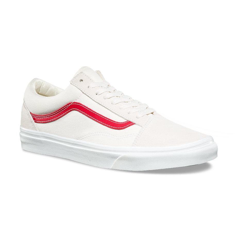 Vans Việt Nam - Vans Old Skool Vintage White/Rococco Red Vn0A38G1R1T