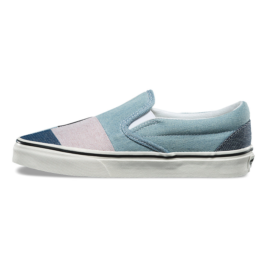 VANS Việt Nam - VANS PATCHWORK CLASSIC SLIP-ON DENIM VN0A38F7Q9H