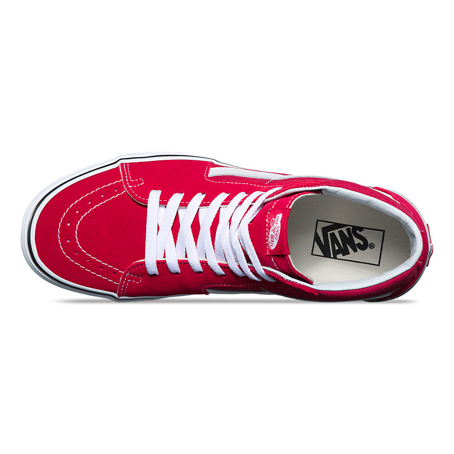 vans sk8 hi crimson