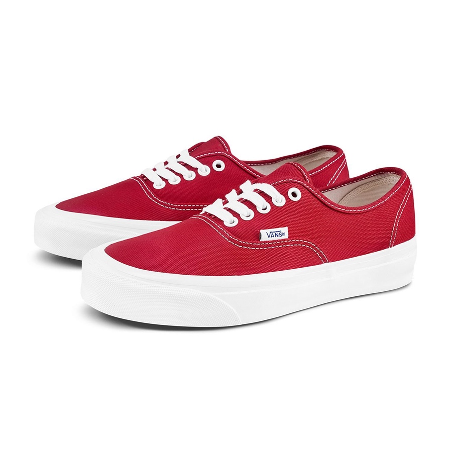 Vault Red Chili Pepper Vans Og Authentic Lx Sneakers Red Chili