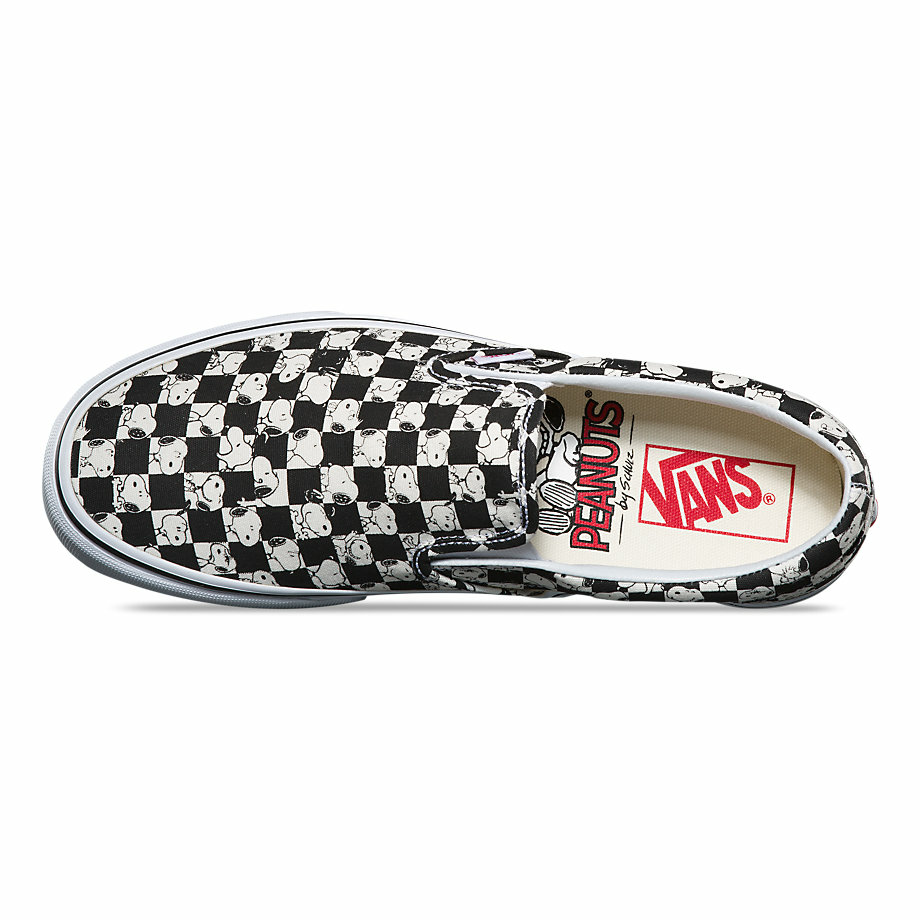 Snoopy top checkered vans