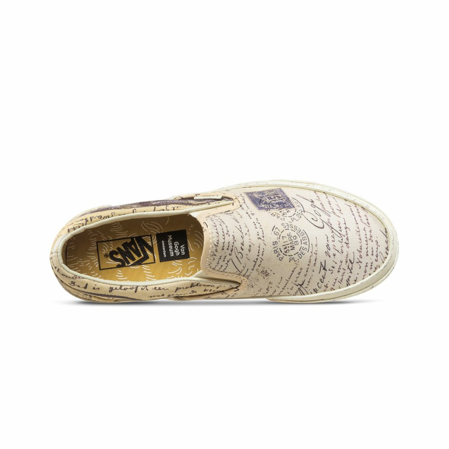 Vans slip on shop van gogh letters