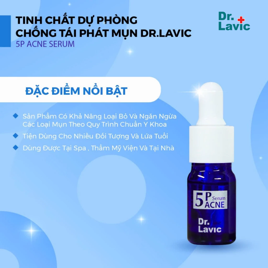 Serum Giảm Mụn Chăm Sóc Da, Thông Tuyến Bã, Tái Tạo Tuyến Bã Nhờn, Đẩy Mụn Dr.Lavic 5P Ance Serum DR907