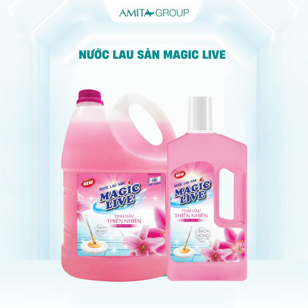 Nước lau sàn hương hoa lily Magic Live Khử Mùi Lưu Hương Đuổi Muỗi Đuổi Côn Trùng