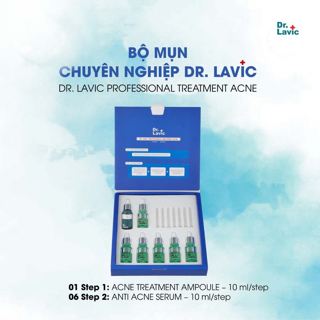 Bộ mụn chuyên nghiệp Professional Treatment Acne - DR.LAVIC DR905