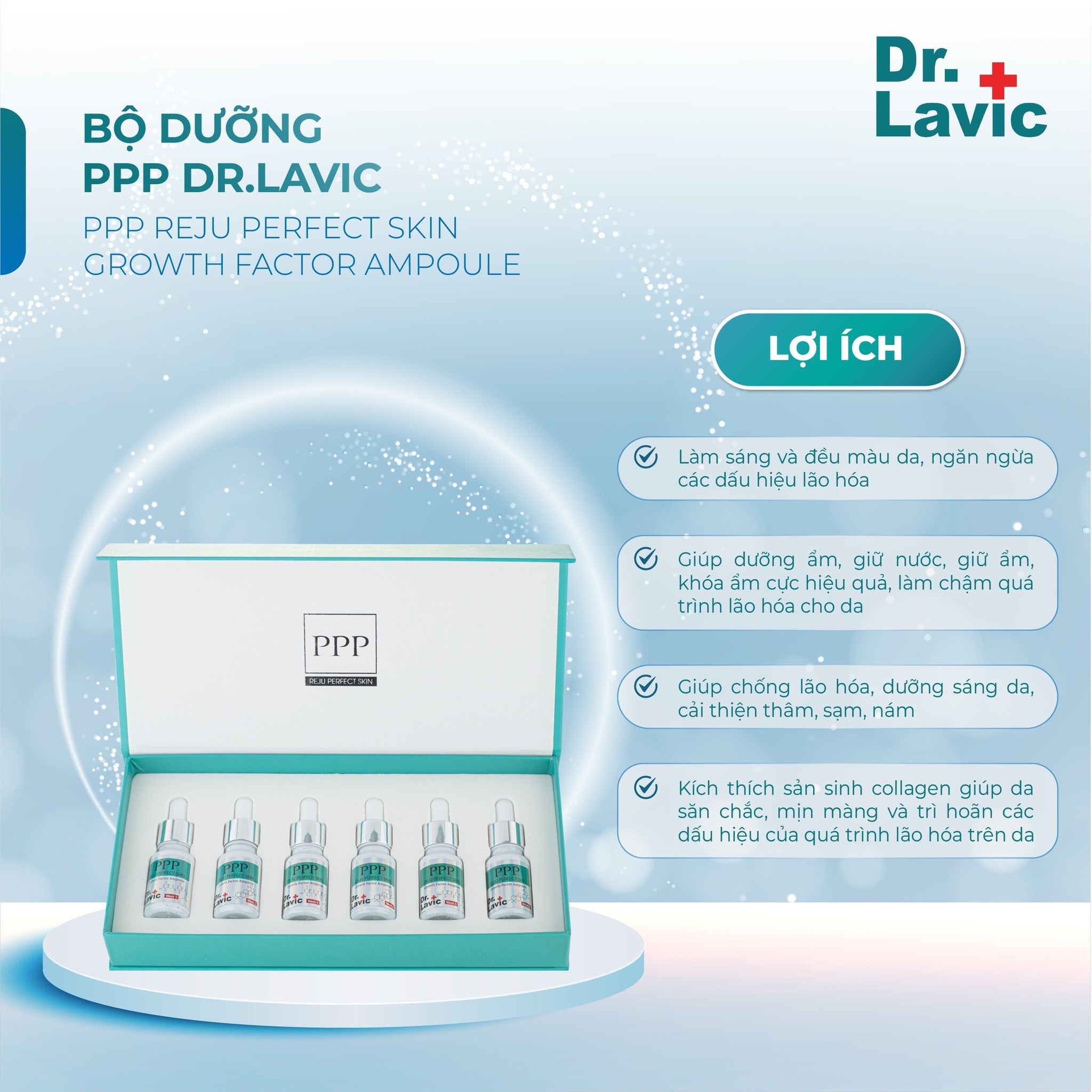 Bộ Dưỡng PPP  Reju Perfect Skin ( Growth Factor Ampoule )  DR.LAVIC DR921