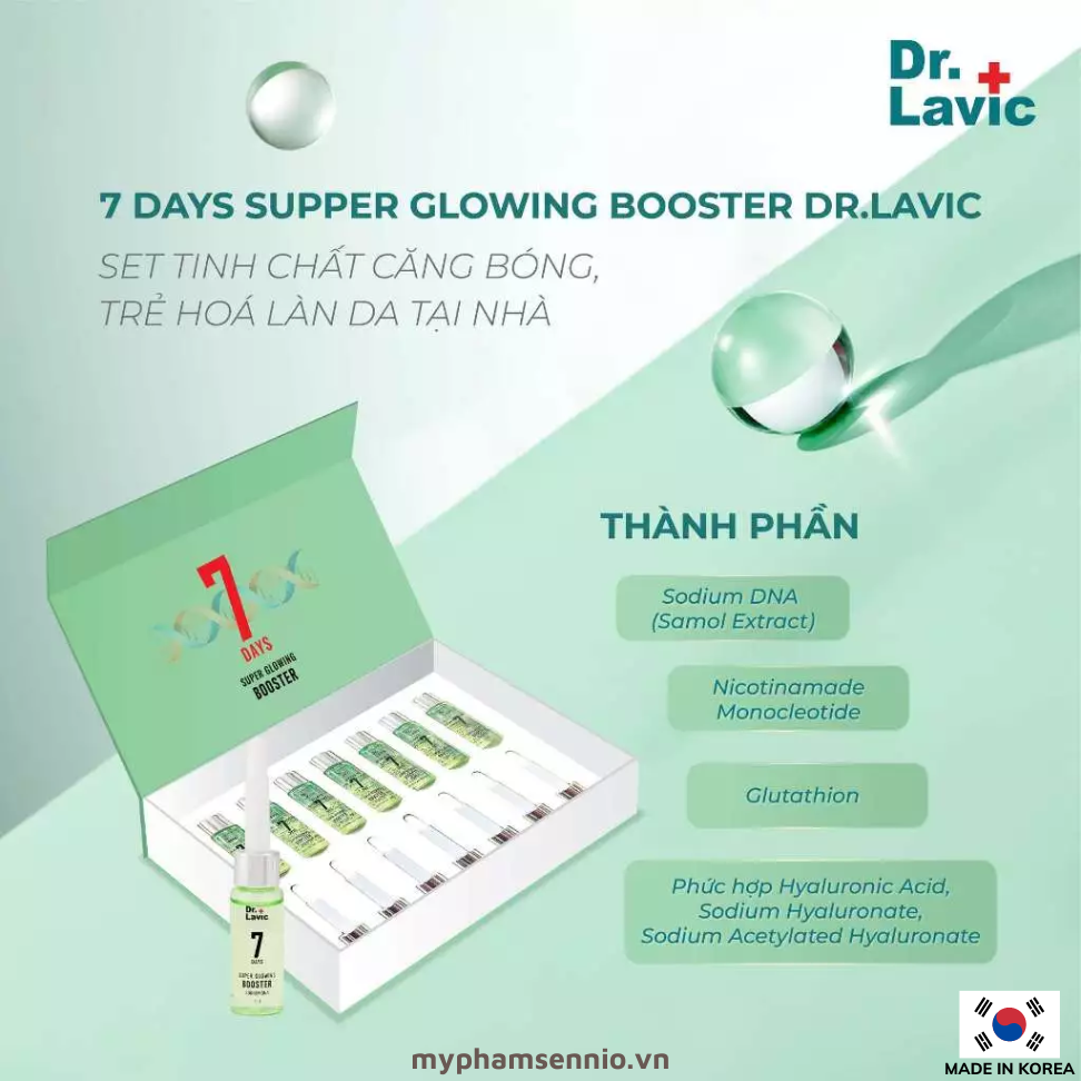 Set tinh chất căng bóng Dr.Lavic 7Day Super Glowing Booster - DR974