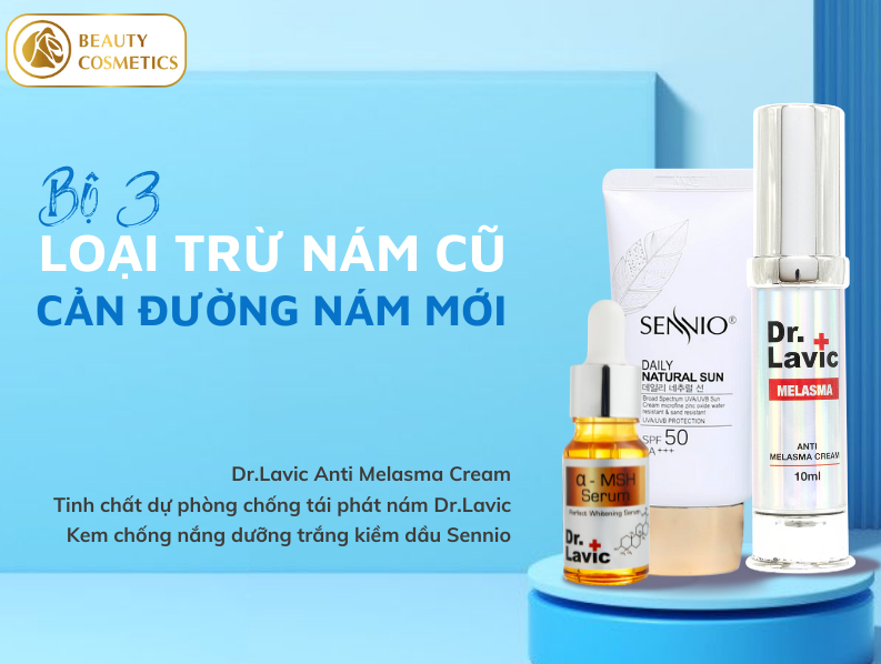 Bộ 3 loại trừ nám cũ cản đường nám mới DR.LAVIC DR922+DR908+DR803