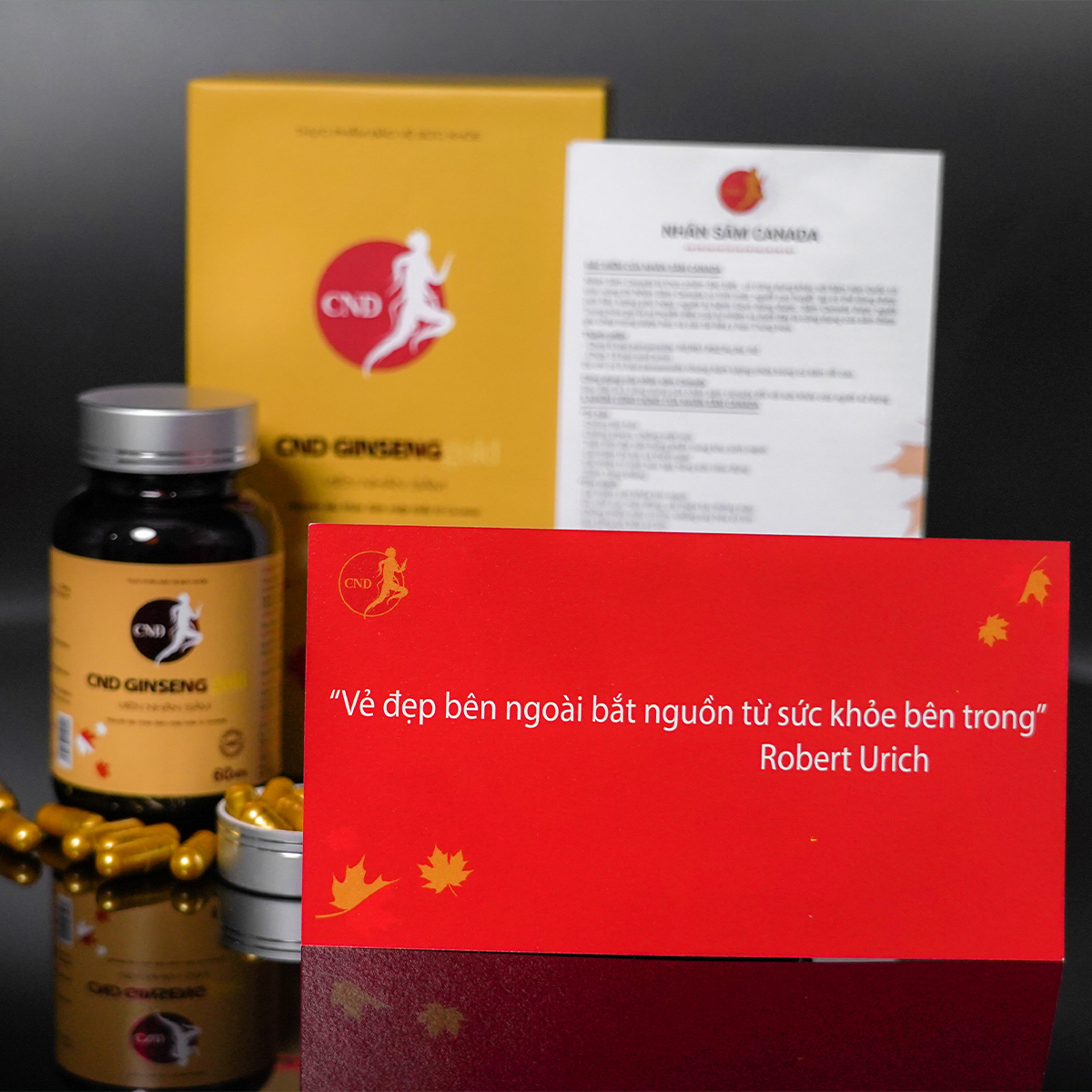 Viên nhân sâm CND GINSENG Gold tăng cường sức khoẻ, nâng cao sức đề kháng, giảm mệt mỏi, giúp tỉnh táo