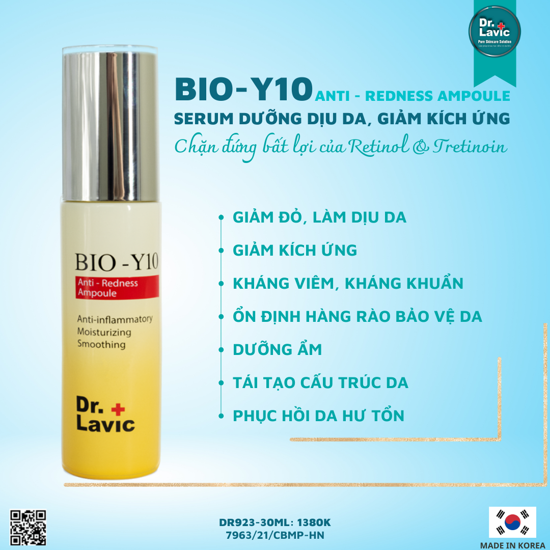 Serum Dưỡng Dịu Da, Giảm Kích Ứng - DR.LAVIC BIO-Y10 Anti-Redness Ampoule - DR.LAVIC DR923