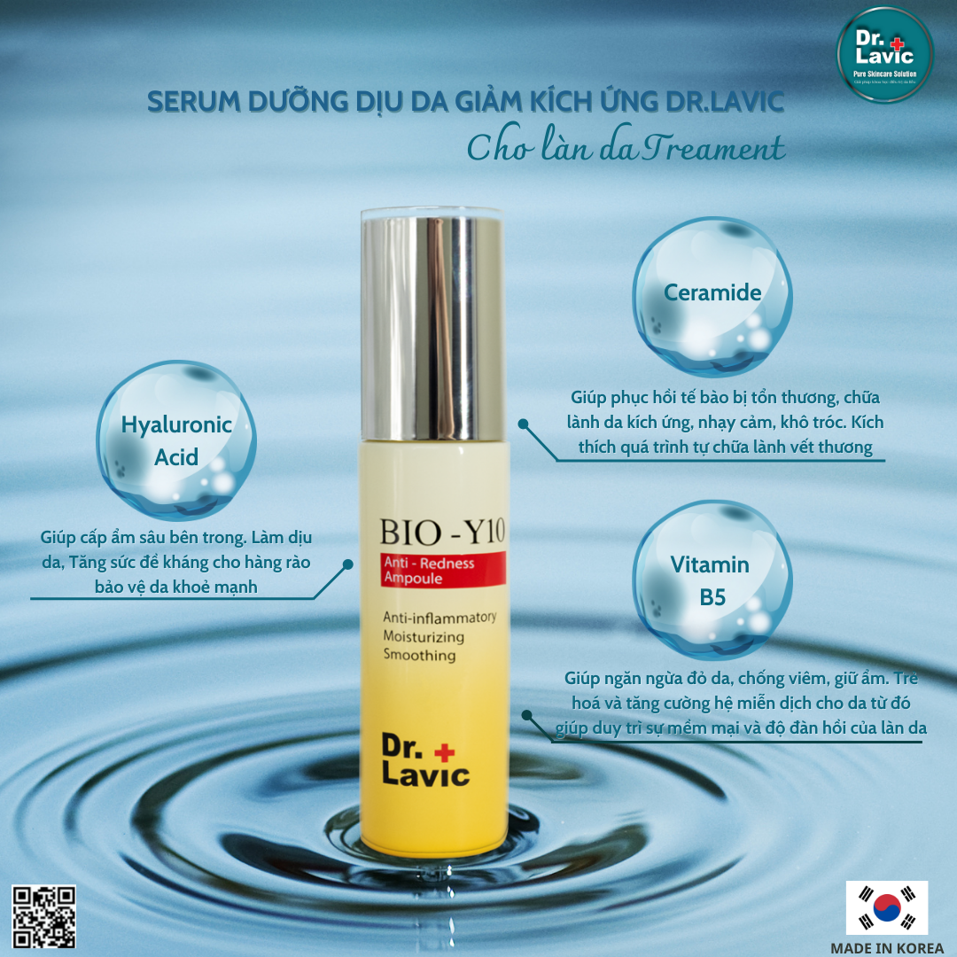 Serum Dưỡng Dịu Da, Giảm Kích Ứng - DR.LAVIC BIO-Y10 Anti-Redness Ampoule - DR.LAVIC DR923