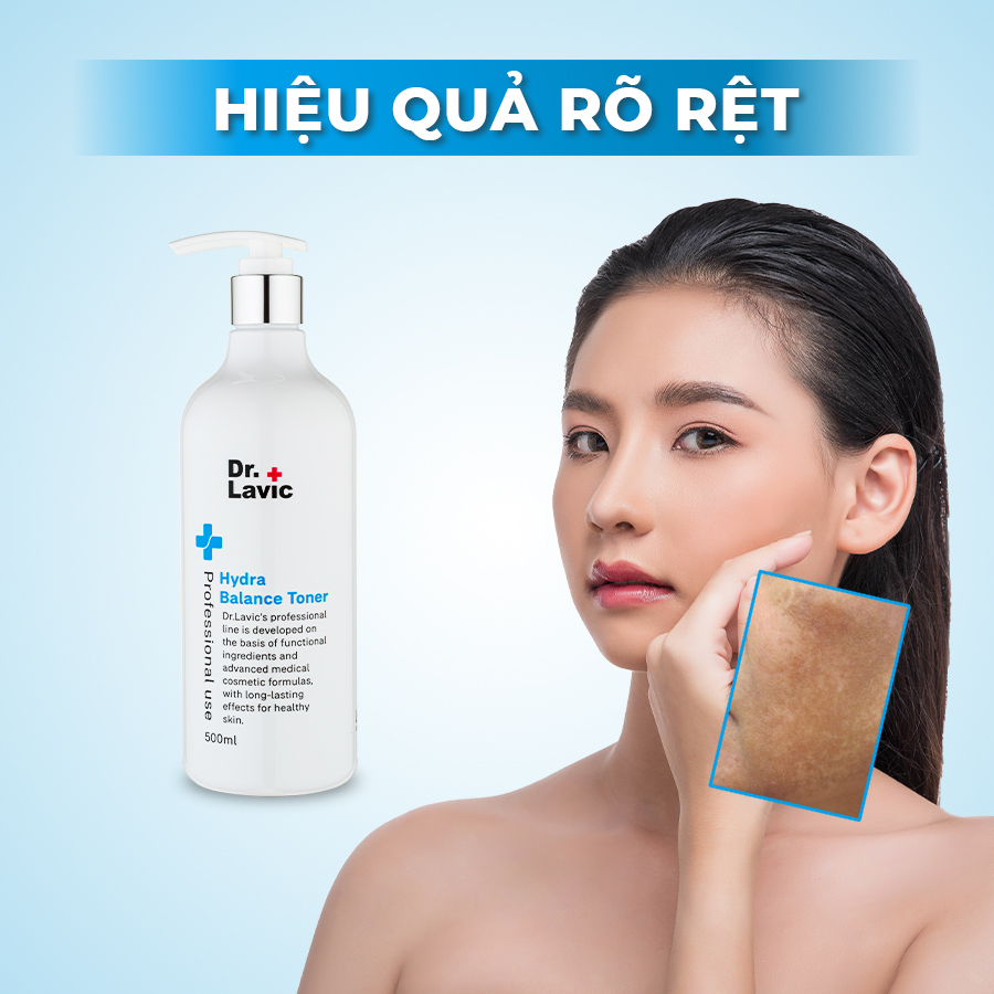 Nước hoa hồng cấp ẩm dưỡng sáng da Dr.Lavic Hydra Balance Toner 500ml DR804