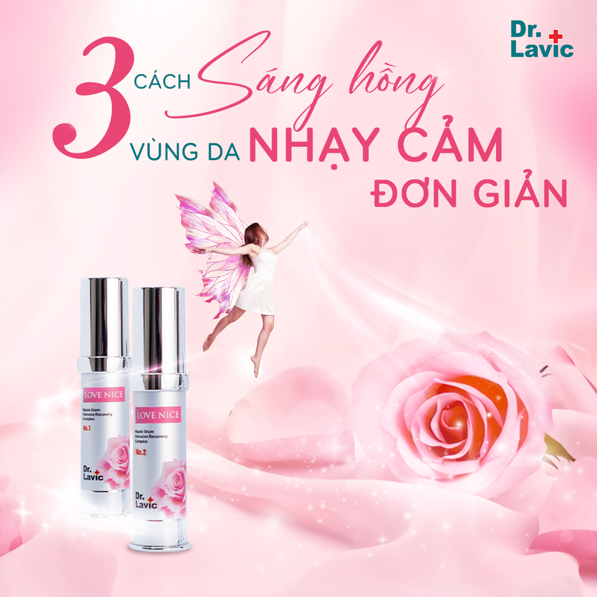 Set Hồng Nhũ Hoa Và Bikini Dr.Lavic Love Nice 02 lọ/bộ DR935