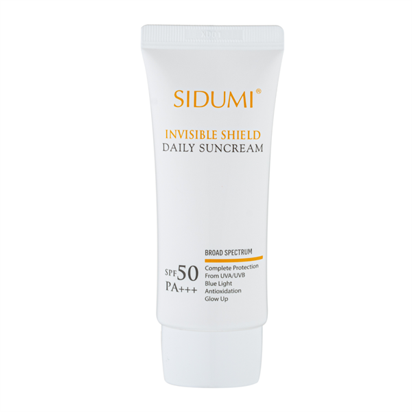 Kem chống nắng kiềm dầu Sidumi Invisible Shield Daily Sun Cream nâng tone dưỡng trắng da SPF 50 PA+++ 40ml SNO 501