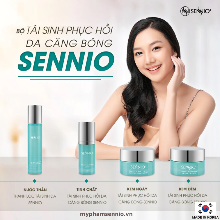 Kem đêm tái sinh, phục hồi da căng bóng - Sennio Perfect Whitening Night Cream - SENNIO SNO 830