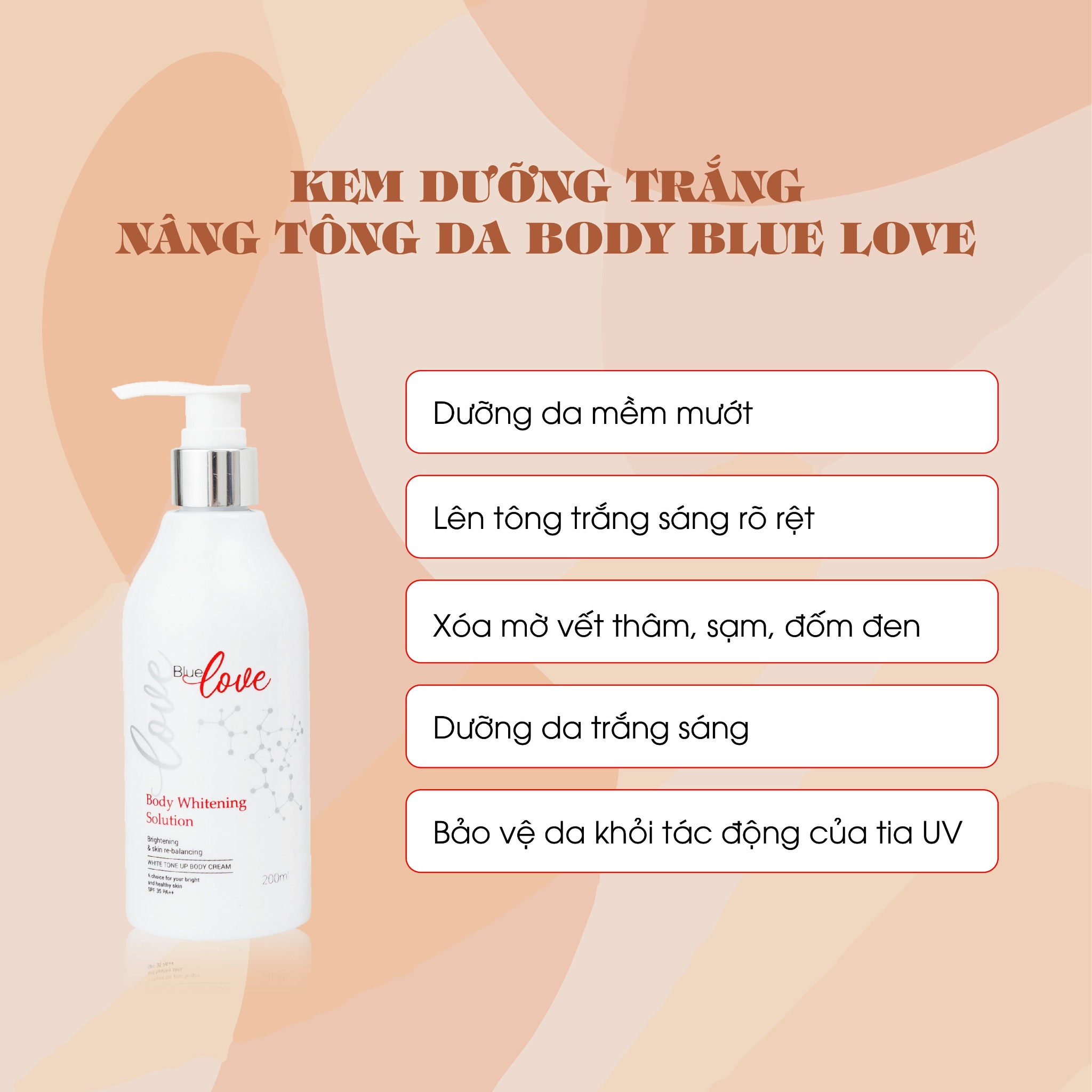 Kem dưỡng trắng  nâng tông da Body Blue Love  KBD BL901