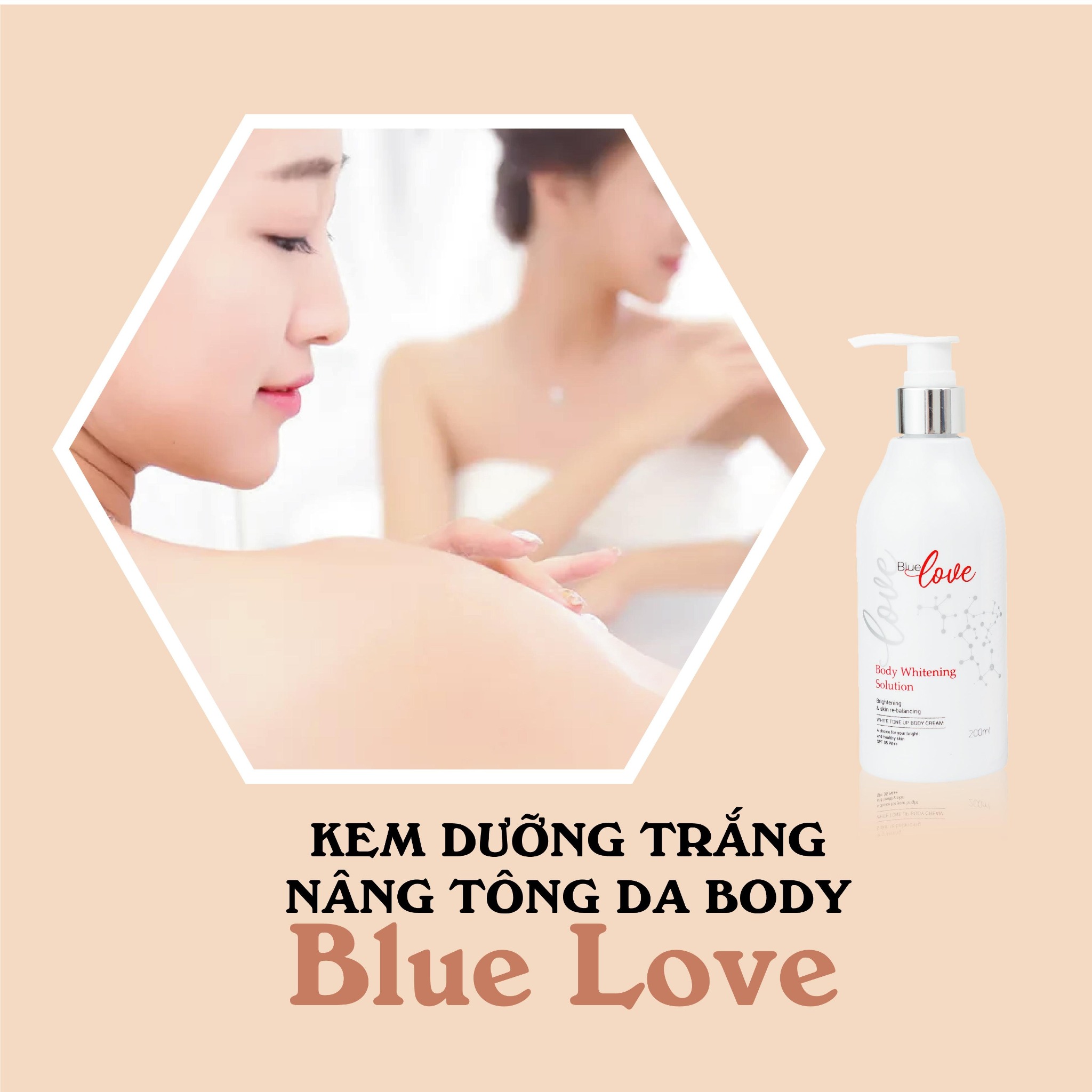 Kem dưỡng trắng  nâng tông da Body Blue Love  KBD BL901