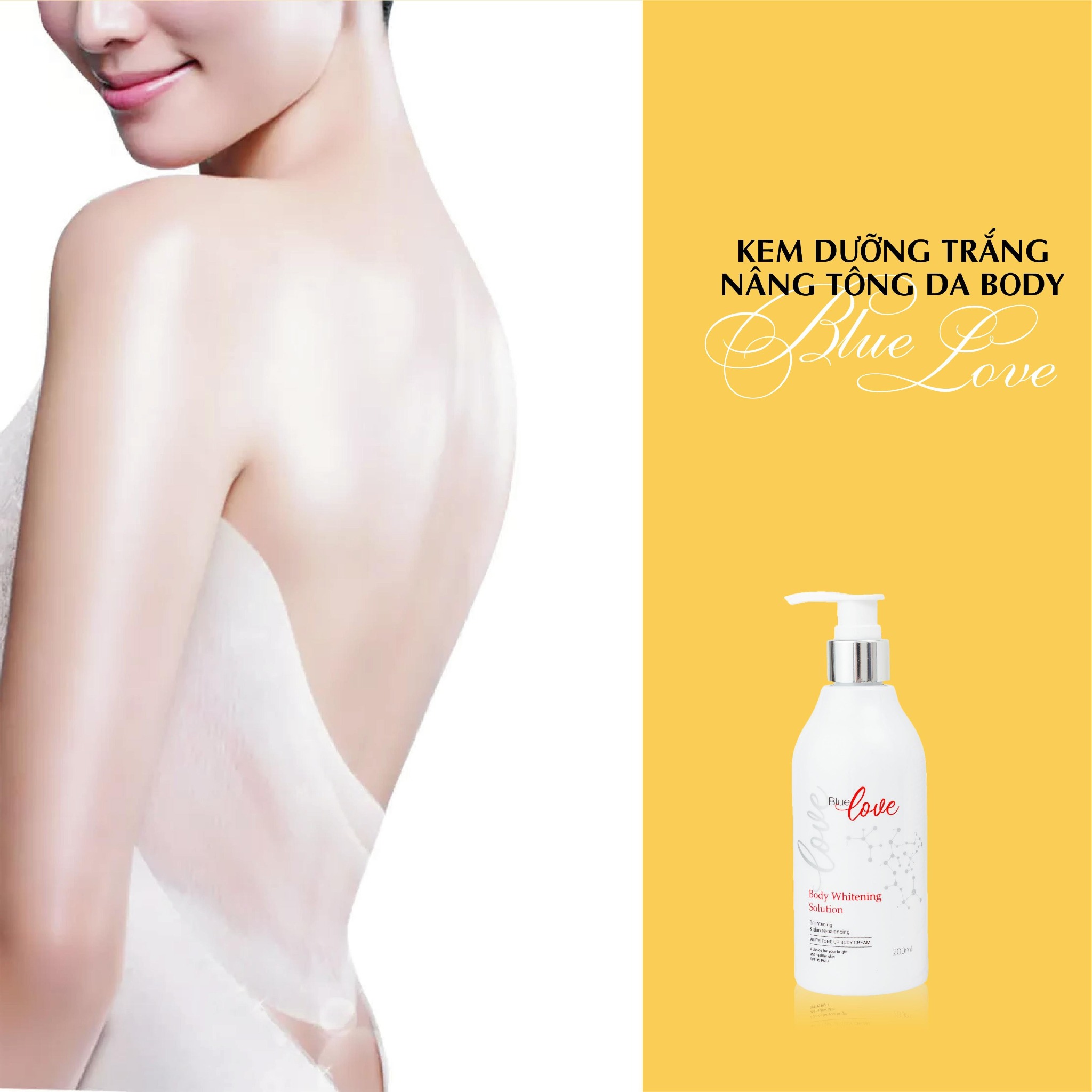 Kem dưỡng trắng  nâng tông da Body Blue Love  KBD BL901