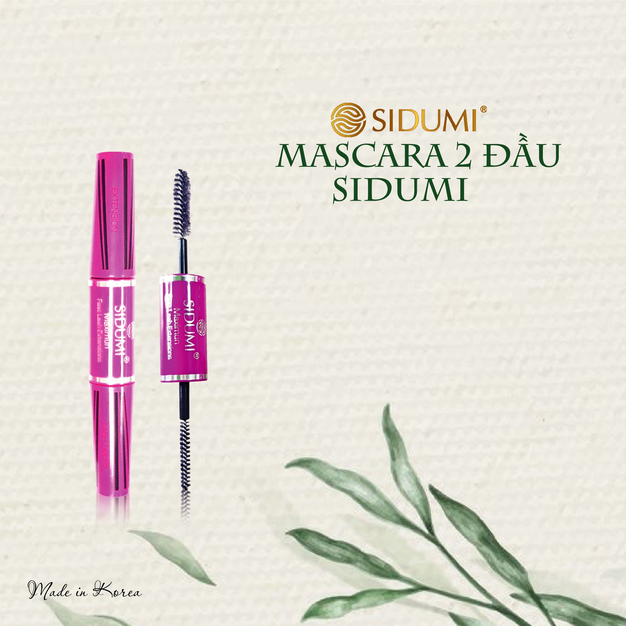 MASCARA HAI ĐẦU SIDUMI - Sidumi Maximun Fast Lash Extensions - SDM CM315