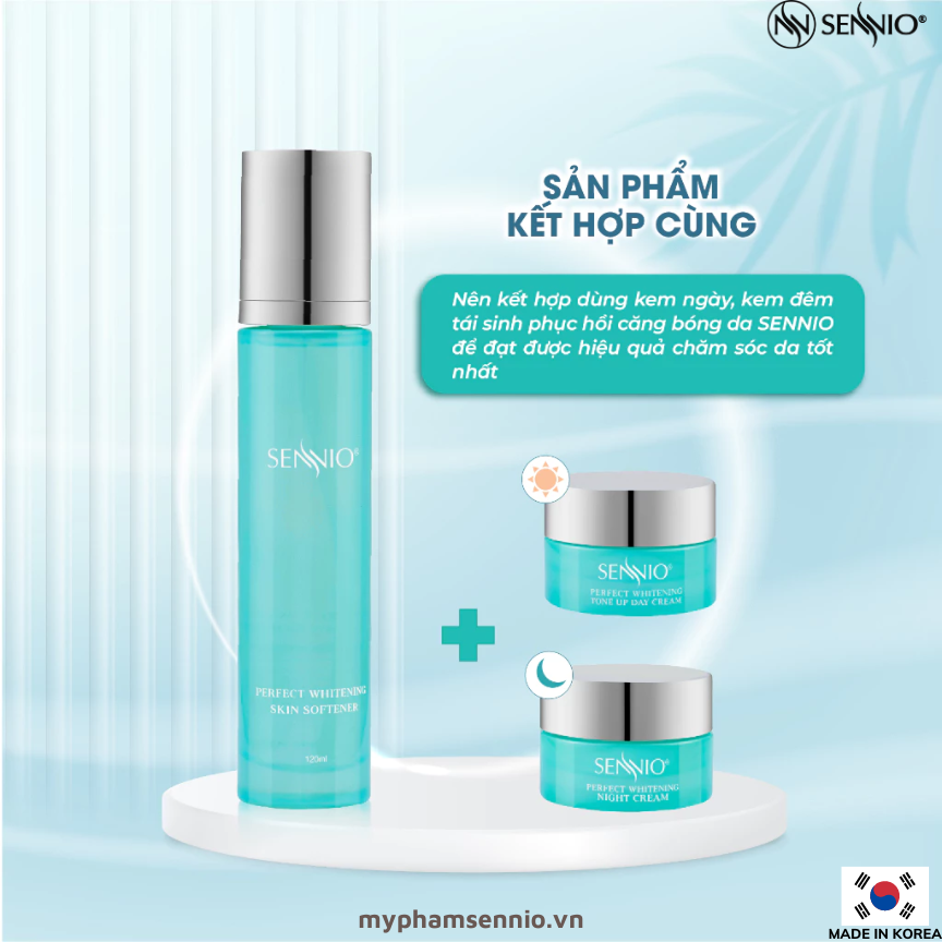 Nước thần thanh lọc, tái sinh da - Sennio Perfect Whitening Skin Softener - SENNIO SNO 827