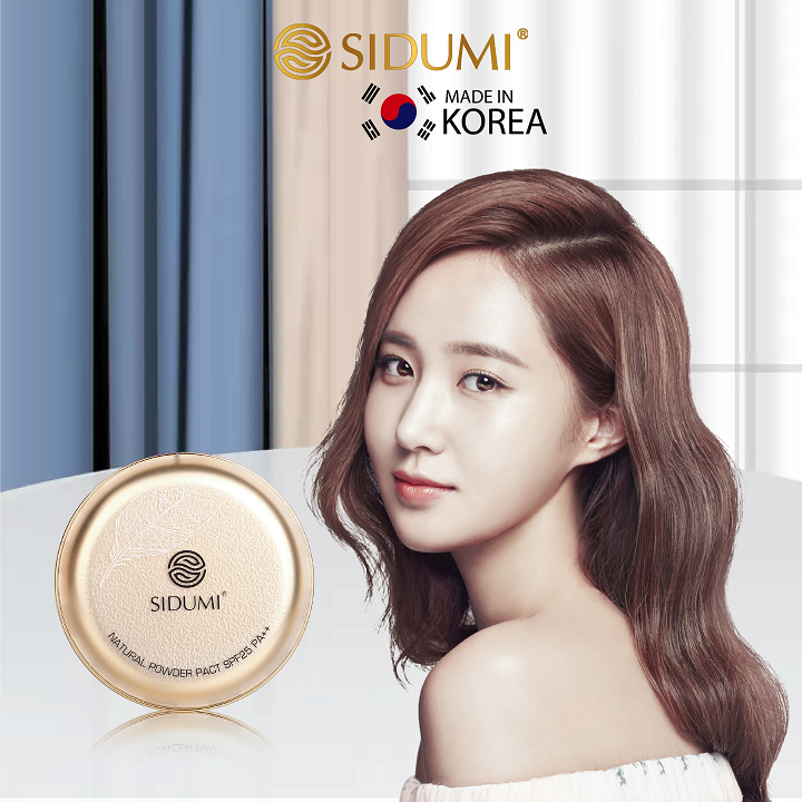 PHẤN PHỦ NÉN CAO CẤP KIỀM DẦU SIDUMI - Sidumi Natural Powder pact SPF 25 PA++ SDM 601