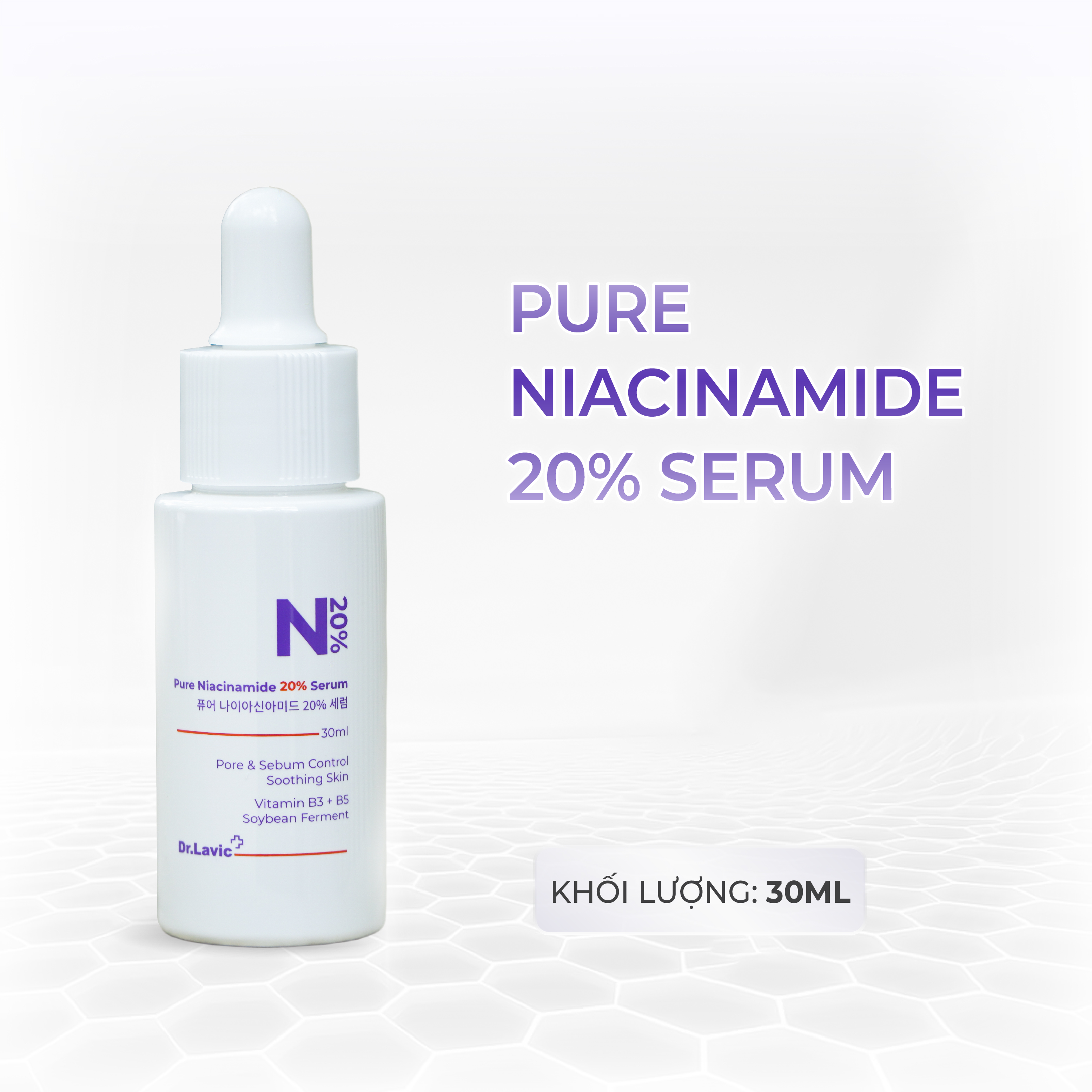 Serum Làm Sáng Dưỡng Trắng Phục Hồi Da PURE NIACINAMIDE 20% SERUM 30ml DR982