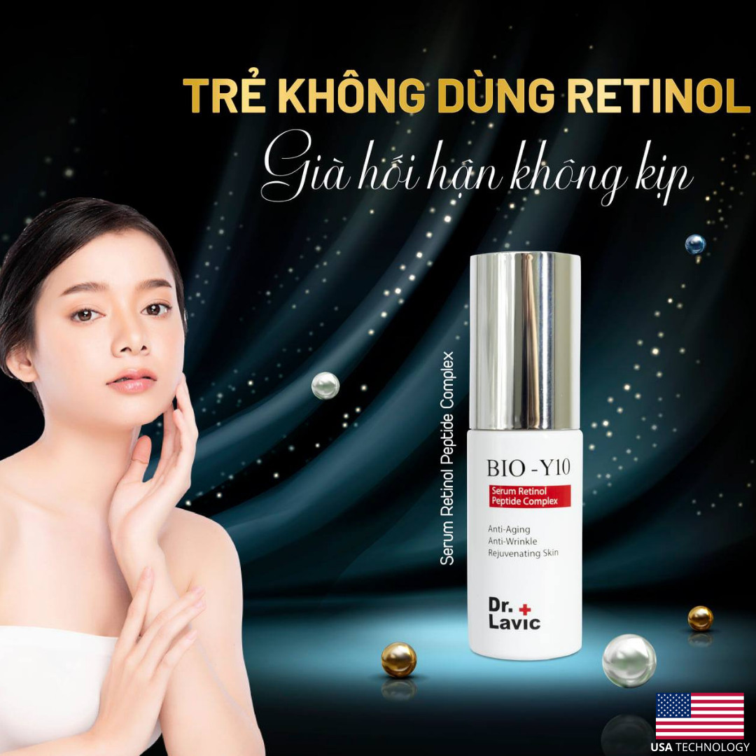 Serum Trị Mụn Chống Lão Hóa Công Nghệ USA DR.LAVIC BIO-Y10 Retinol Peptide Complex 15ML DR924