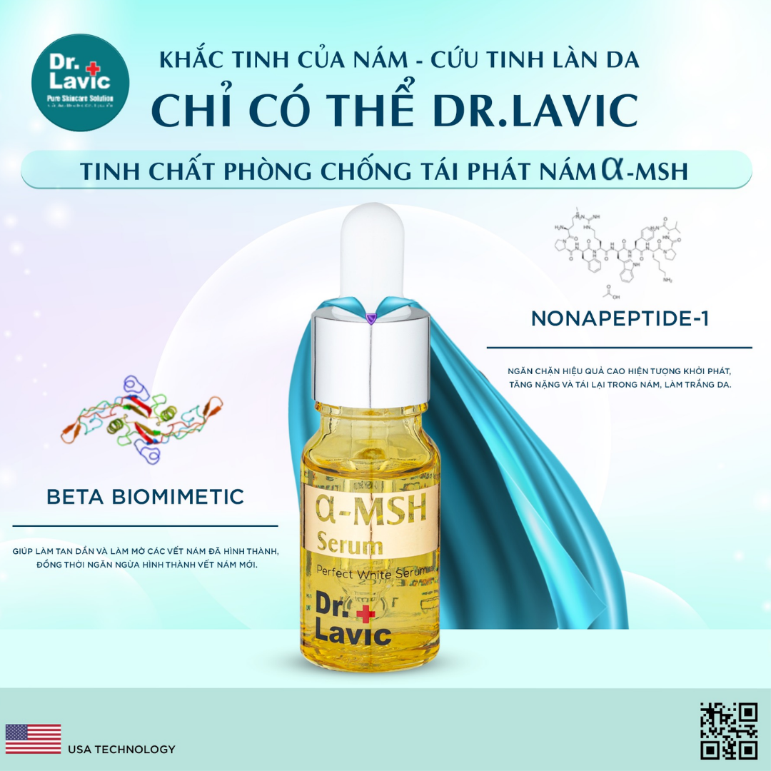 Serum Dưỡng Da Nám Dưỡng Ẩm Dưỡng Trắng Da Phòng Chống Tái Phát Nám DR.LAVIC α- MSH Serum 10ML - DR908