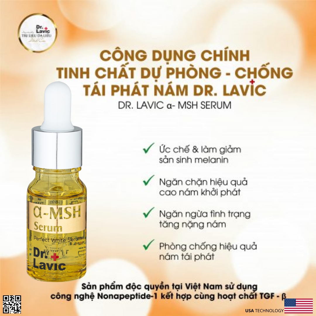 Serum Dưỡng Da Nám Dưỡng Ẩm Dưỡng Trắng Da Phòng Chống Tái Phát Nám DR.LAVIC α- MSH Serum 10ML - DR908