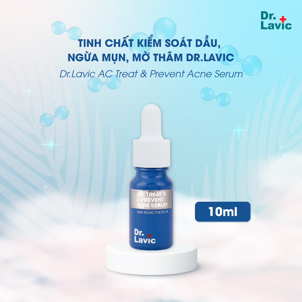 Serum ngừa mụn Dr.Lavic AC Treat & Prevent Acne kiềm dầu, chống tái phát mụn mờ thâm 10ml DR958