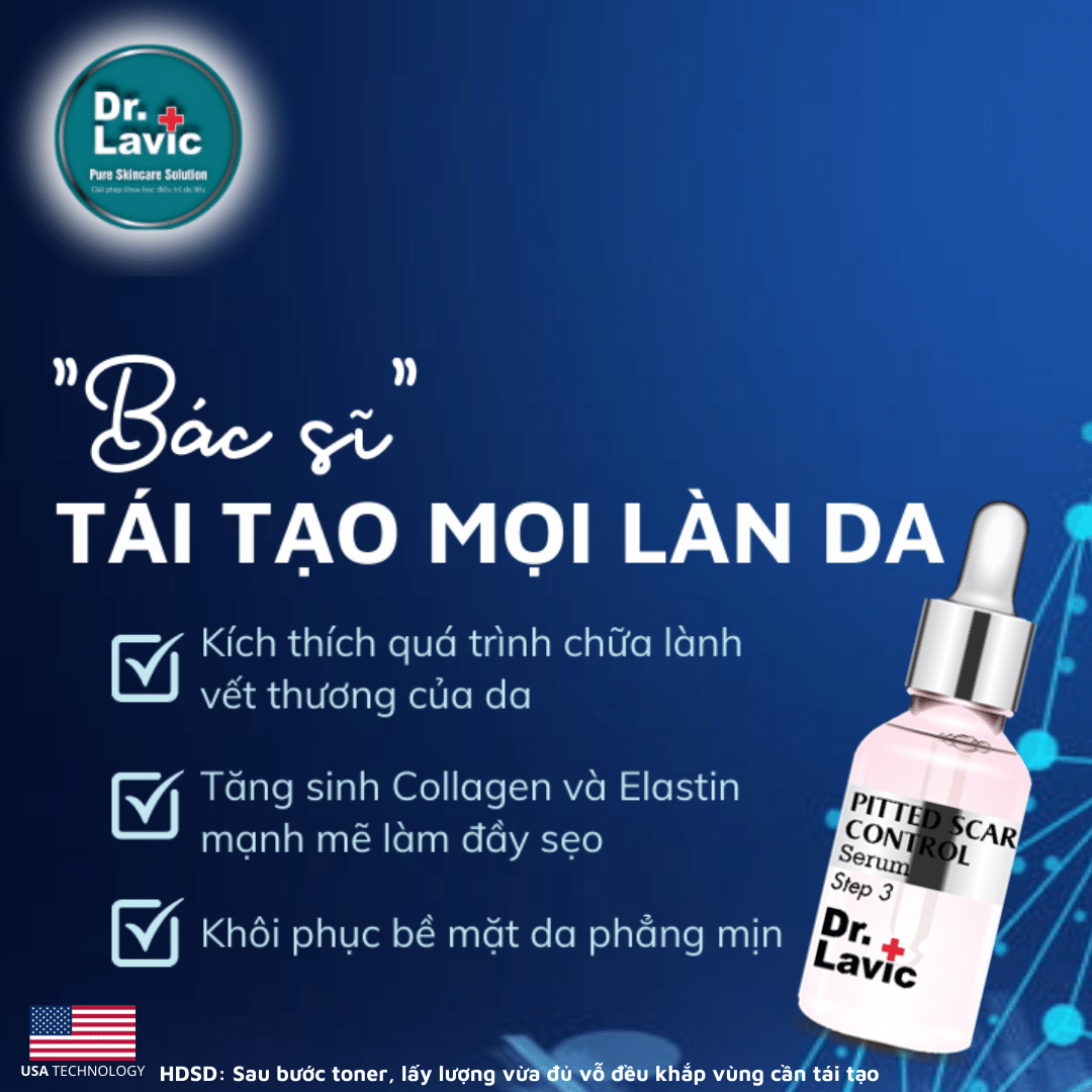 Bộ 06 sản phẩm chăm sóc da toàn diện phục hồi da yếu nổi mao mạch da nhiễm corticoid - Da peel, lăn kim... SENNIO DR.LAVIC SNO 663-61