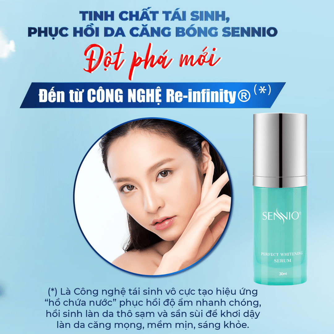 Bộ đôi sản phẩm dưỡng trắng căng bóng phục hồi tái tạo da dưỡng ẩm Sennio  SNO 670-23