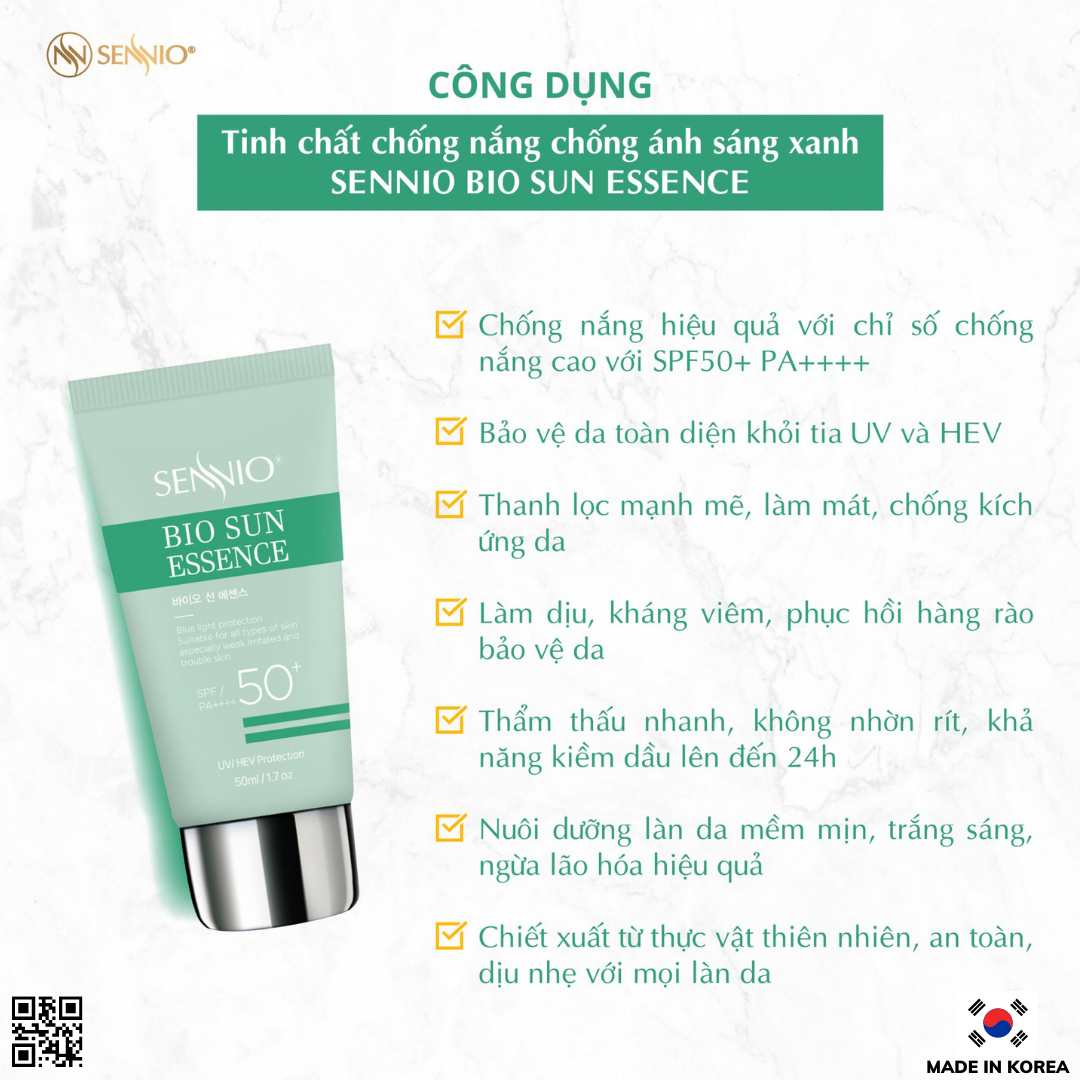 Bộ 06 sản phẩm tái sinh, phục hồi da căng bóng Sennio - SENNIO SNO 833