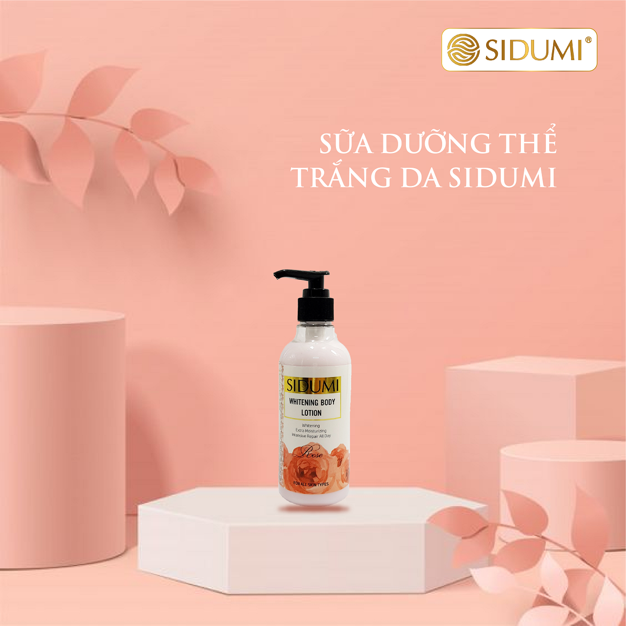 Sữa dưỡng thể trắng da Sidumi -Whitening Body Lotion - SDM 606