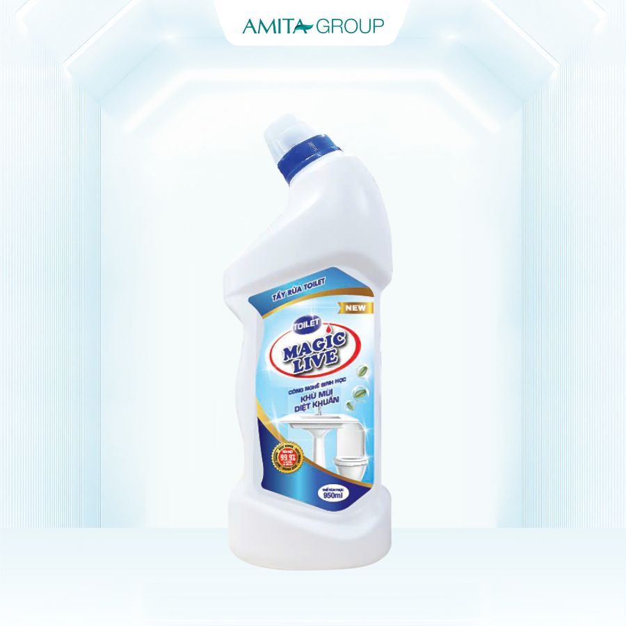 Nước tẩy rửa toilet Magic Live tẩy bồn cầu & nhà tắm diệt khuẩn 950ml