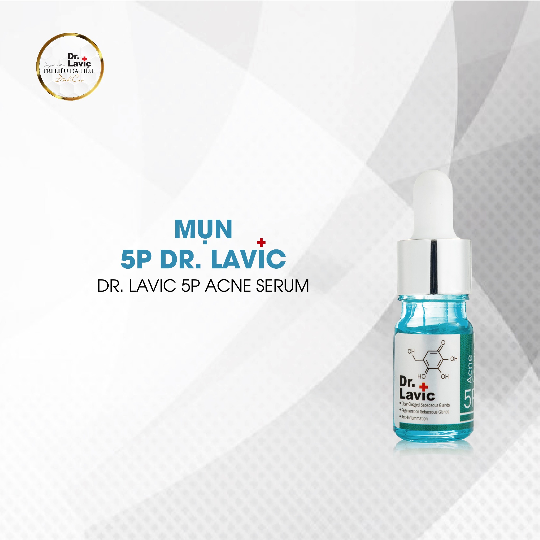 Serum Giảm Mụn Chăm Sóc Da, Thông Tuyến Bã, Tái Tạo Tuyến Bã Nhờn, Đẩy Mụn Dr.Lavic 5P Ance Serum DR907