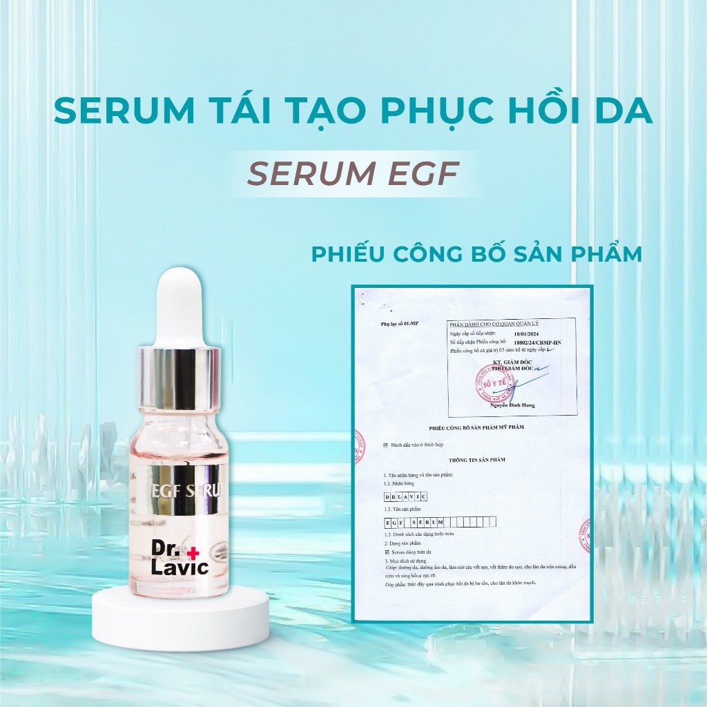 Serum Dưỡng Da Tái Tạo Da Công Nghệ USA DR.LAVIC Pitted Scar Control Serum EGF10ML - DR911