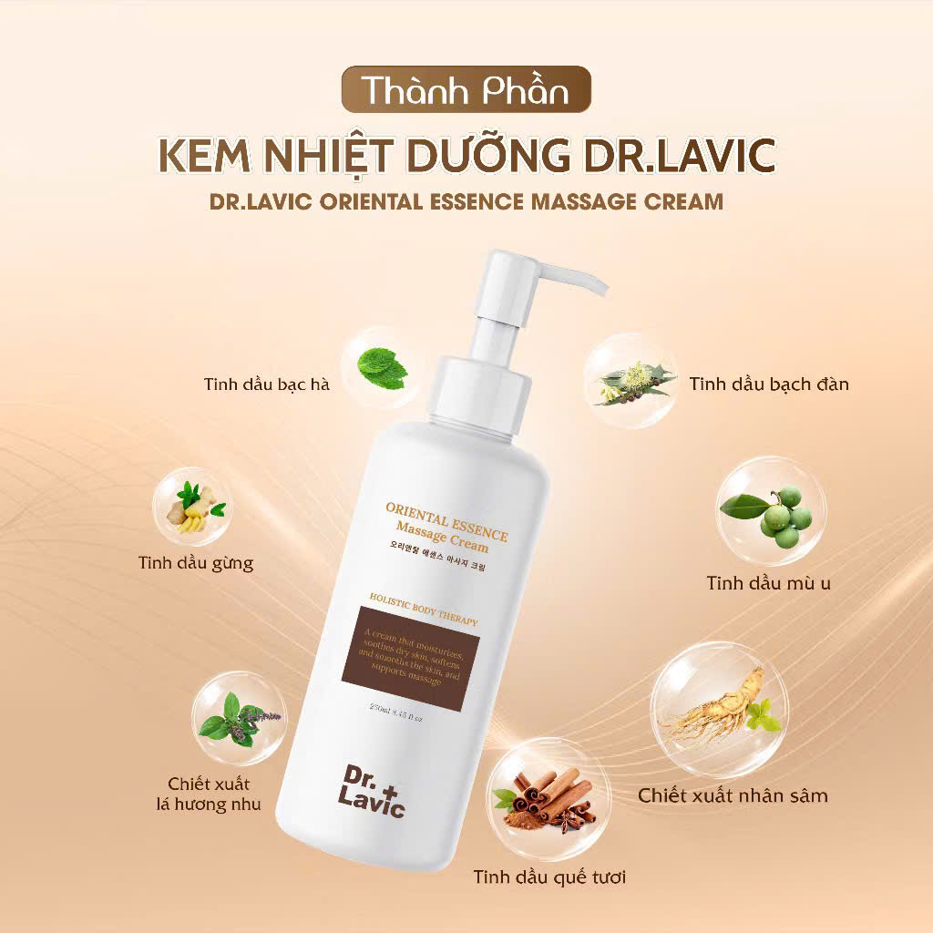 Kem nhiệt dưỡng giảm tắc nghẽn lưu thông giảm đau nhức tê bì Dr.Lavic 250ml DR978