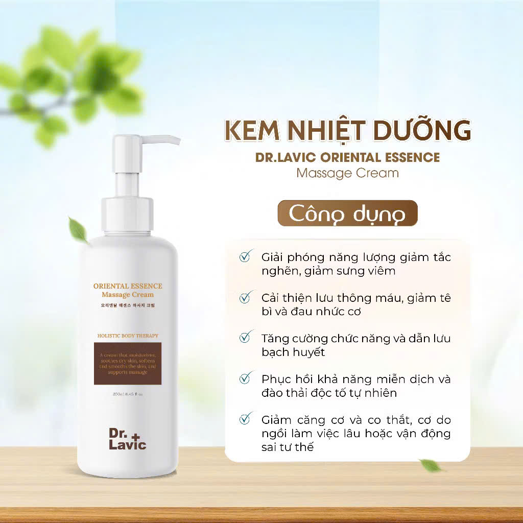 Kem nhiệt dưỡng giảm tắc nghẽn lưu thông giảm đau nhức tê bì Dr.Lavic 250ml DR978