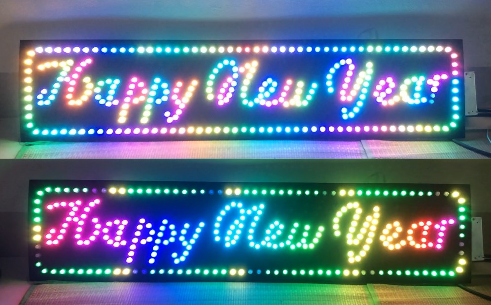 Hướng dẫn làm LED HAPPY NEW YEAR siêu đẹp