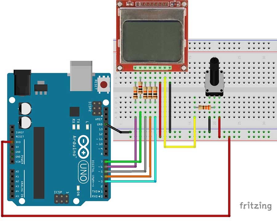 Hướng dẫn điều khiển LCD 5110 dùng Arduino