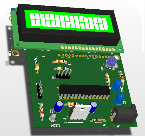 Mạch điều khiển LED qua bluetooth hc05 sử dụng vi điều khiển  Atmega 8