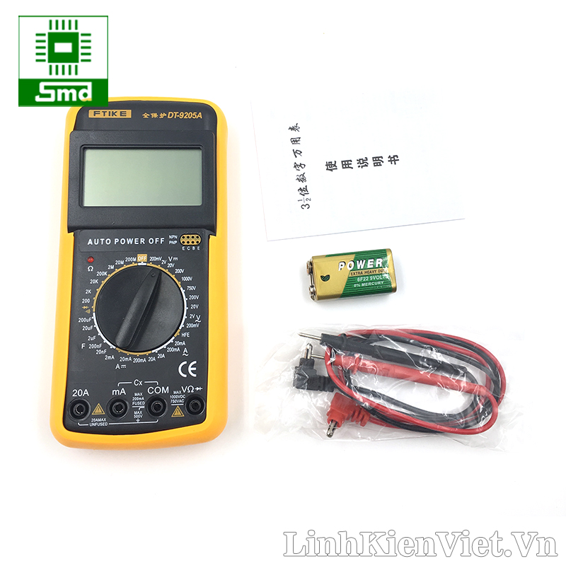 Đồng hồ vạn năng DT-9205A