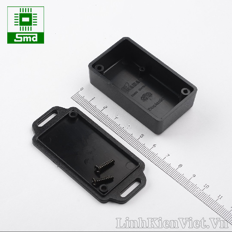 mở Hộp nhựa 61x36x20mm BMW50030 màu đen